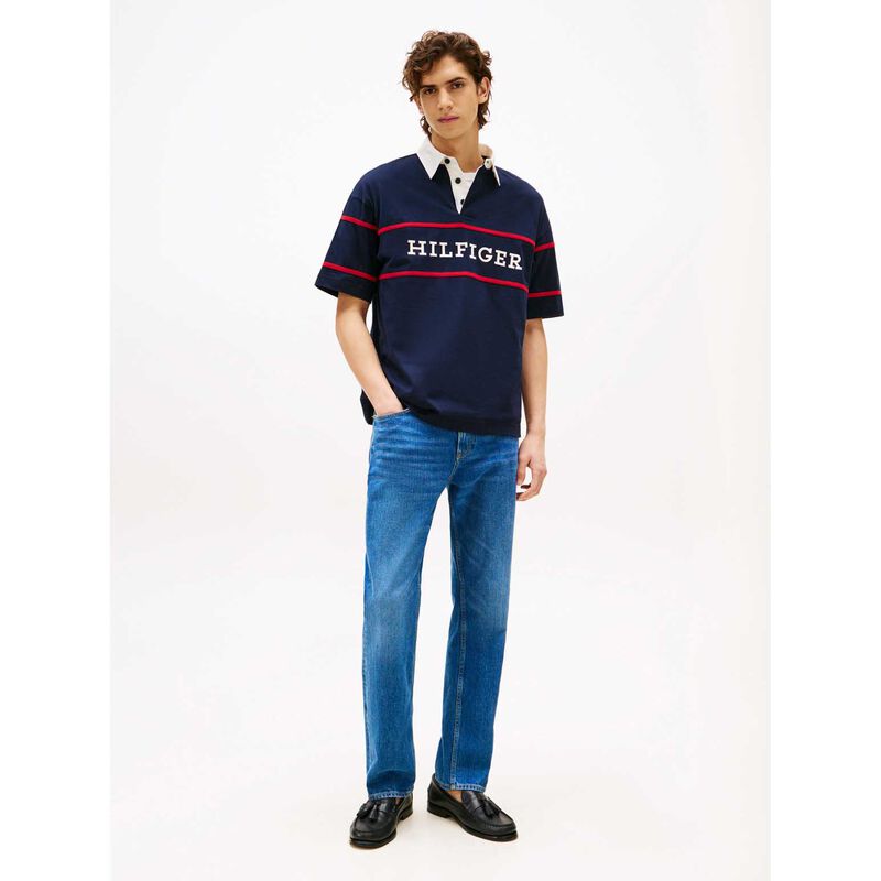 Tommy Hilfiger Americana Colourblock SS Rugby image number 3